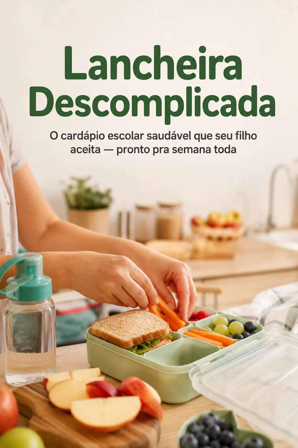 Lancheira Descomplicada — cardápio escolar de 4 semanas